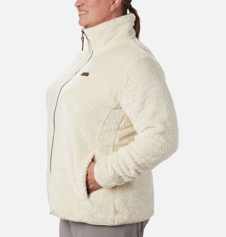 Women's Columbia Fireside II Plush Full Zip Fleece Jackets Cream | Plus Size CA-K605L